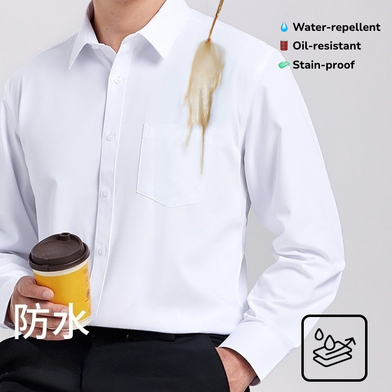 The Office Tech - Men’s Waterproof Oil-Resistant Long Sleeve Shirt