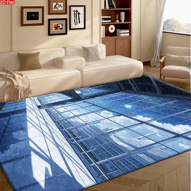 The Office Tech - High-Tech Building View Carpet Flooring Unique