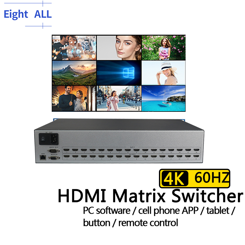 Hdmi Matrix Switch - 4K@60 HDMI Matrix Switch 8x8 4x4