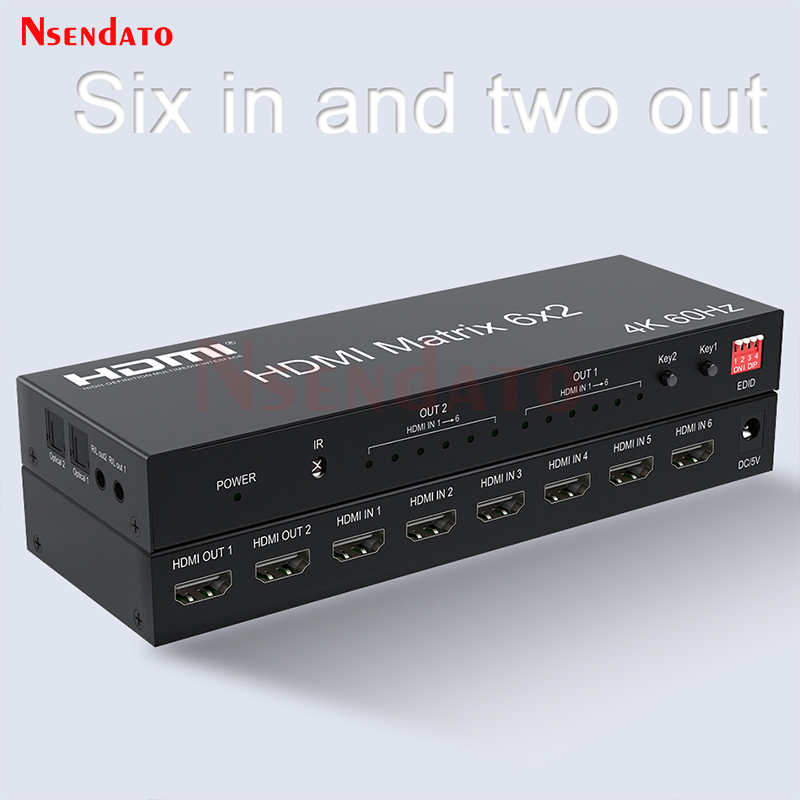 Hdmi Matrix Switch - HDMI Matrix Switch 6x2 4k 60Hz