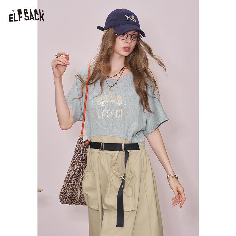 Office Tech Wear - ELFSACK 2025 Summer New Arrival Y2K
