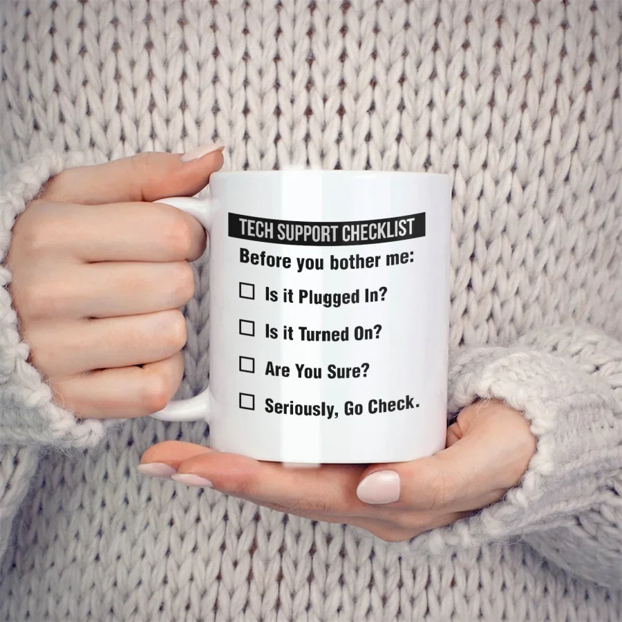 Tech Support Checklist Funny C - The Office It Tech review and price