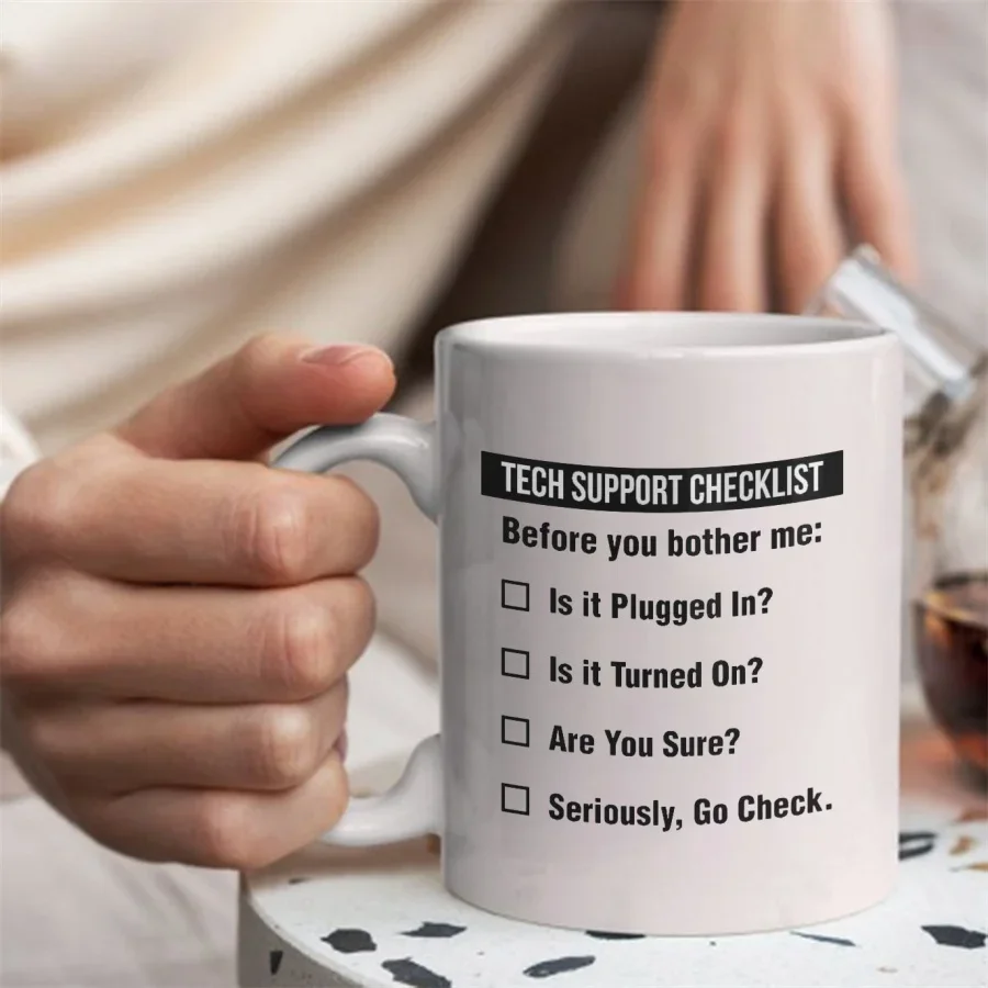 Tech Support Checklist Funny C - The Office It Tech review and price