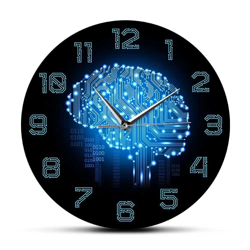 Tech Brain Wall Clock Binary C - The Office It Tech review and price