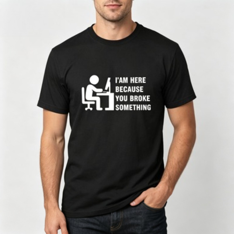 Soft Cotton Men T-shirt Tech S - The Office It Tech review and price