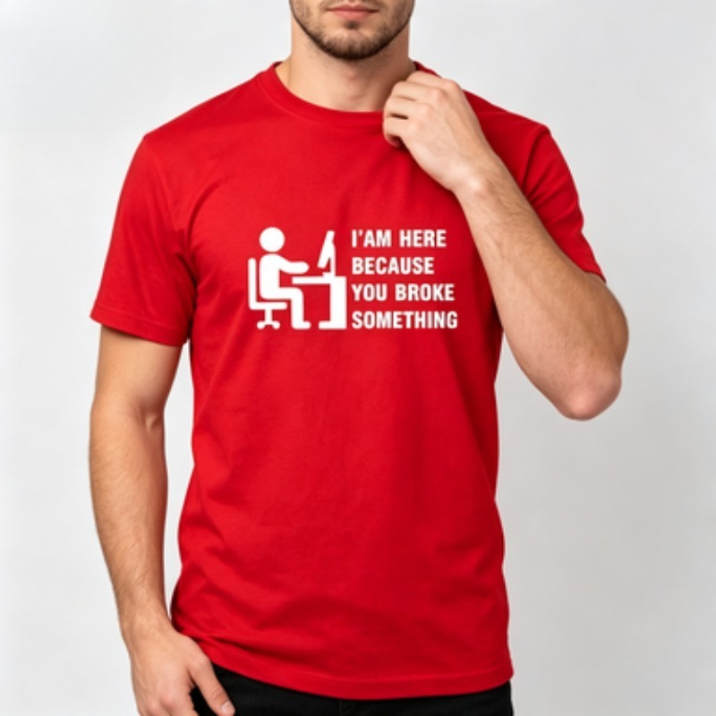 Soft Cotton Men T-shirt Tech S - The Office It Tech review and price