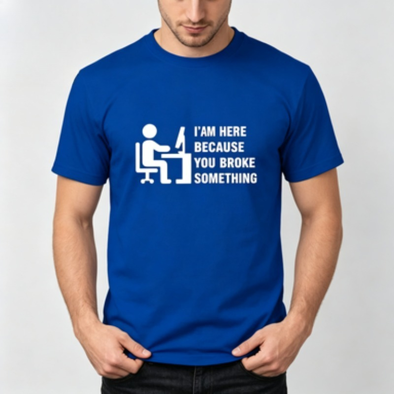 Soft Cotton Men T-shirt Tech S - The Office It Tech review and price