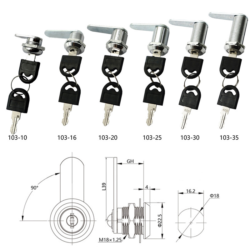 Cam Lock Security Lock 16-40mm - Cash Drawer Pos review and price