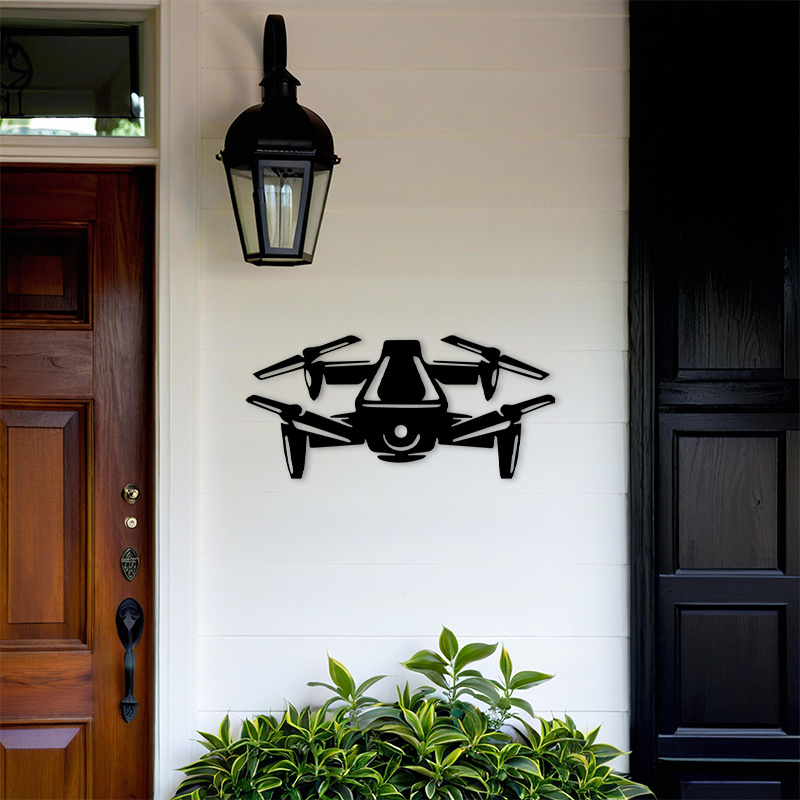 2D Flat Drone Silhouette Metal - The Office Tech review and price