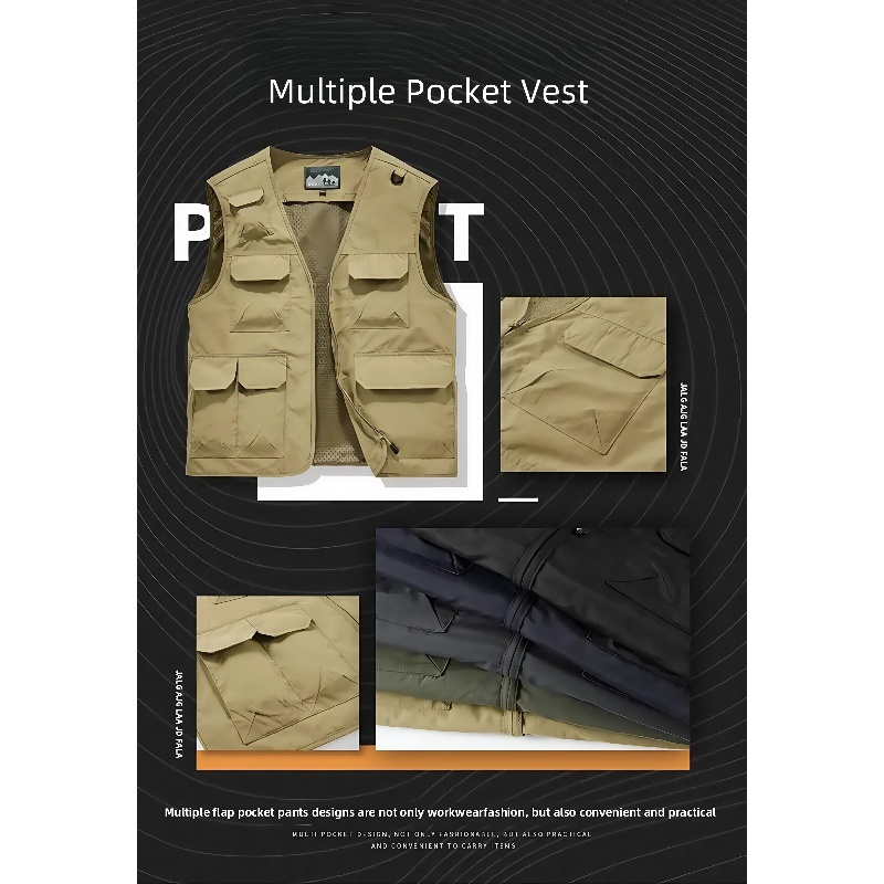 6XL Summer New Outdoor Vest Me - Office Tech Wear review and price